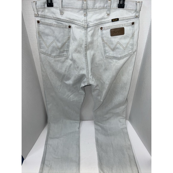 Wrangler Pro Rodeo Jeans Men's 38x34 White - Picture 2 of 6